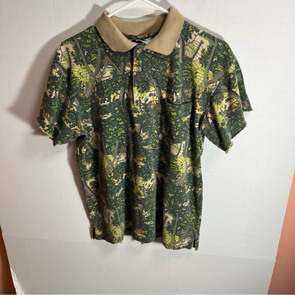 BUSHLAN 1989 - South Texas Brush Camouflage Mens M Hunting Shirt Single Stitch
